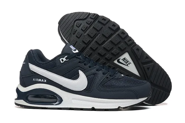 Nike Air Max Command Navy and White Lifestyle Sneakers 6