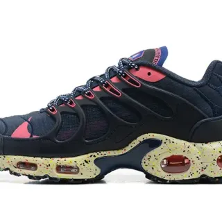 Nike Air Max Plus Navy Pink Speckled Midsole Lifestyle Sneakers