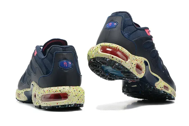 Nike Air Max Plus Navy Pink Speckled Midsole Lifestyle Sneakers 2