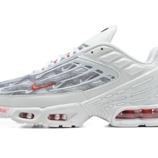 Nike Air Max Plus Tuned Air White Gray Orange Lifestyle Sneakers