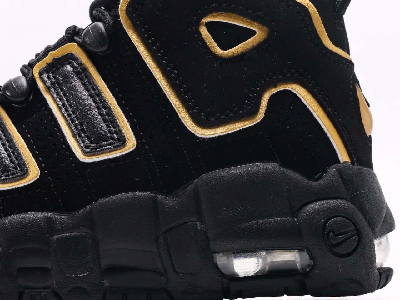 Nike Air More Uptempo Beige Blue Kids Basketball Shoes 3