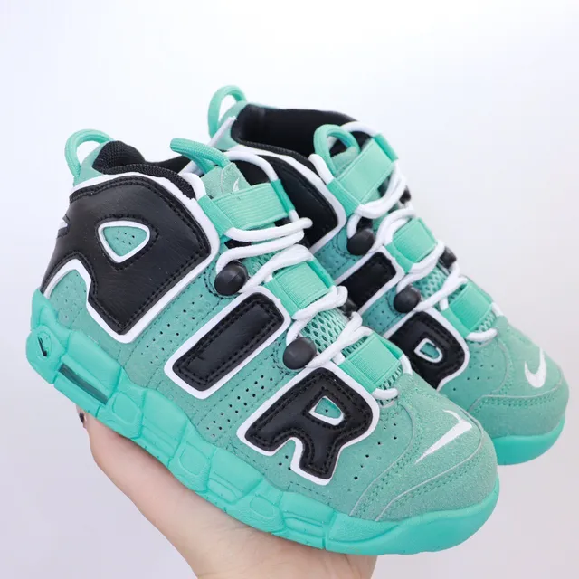 Nike Air More Uptempo White Red Black Basketball Shoes 8