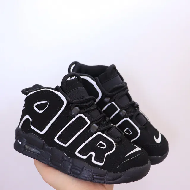 Nike Air More Uptempo White Red Black Basketball Shoes 13