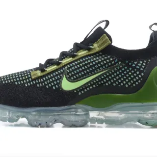 Nike Air VaporMax Flyknit Black Lime Green Lifestyle Sneakers