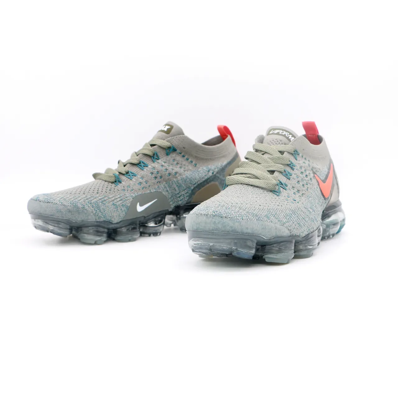 Nike Air VaporMax Flyknit Gray Blue Pink Lifestyle Sneakers 4