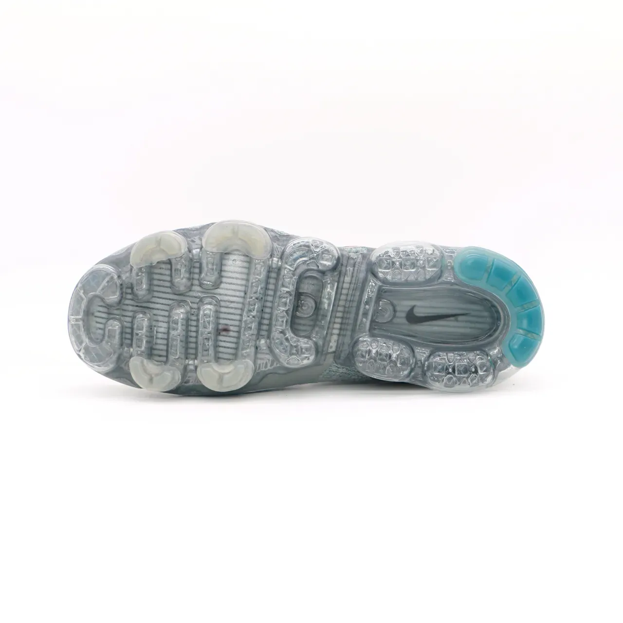 Nike Air VaporMax Flyknit Gray Blue Pink Lifestyle Sneakers 6