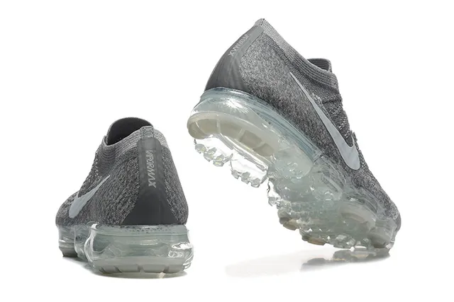 Nike Air VaporMax Flyknit Gray Translucent Lifestyle Sneakers 2