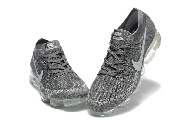 Nike Air VaporMax Flyknit Gray Translucent Lifestyle Sneakers 3