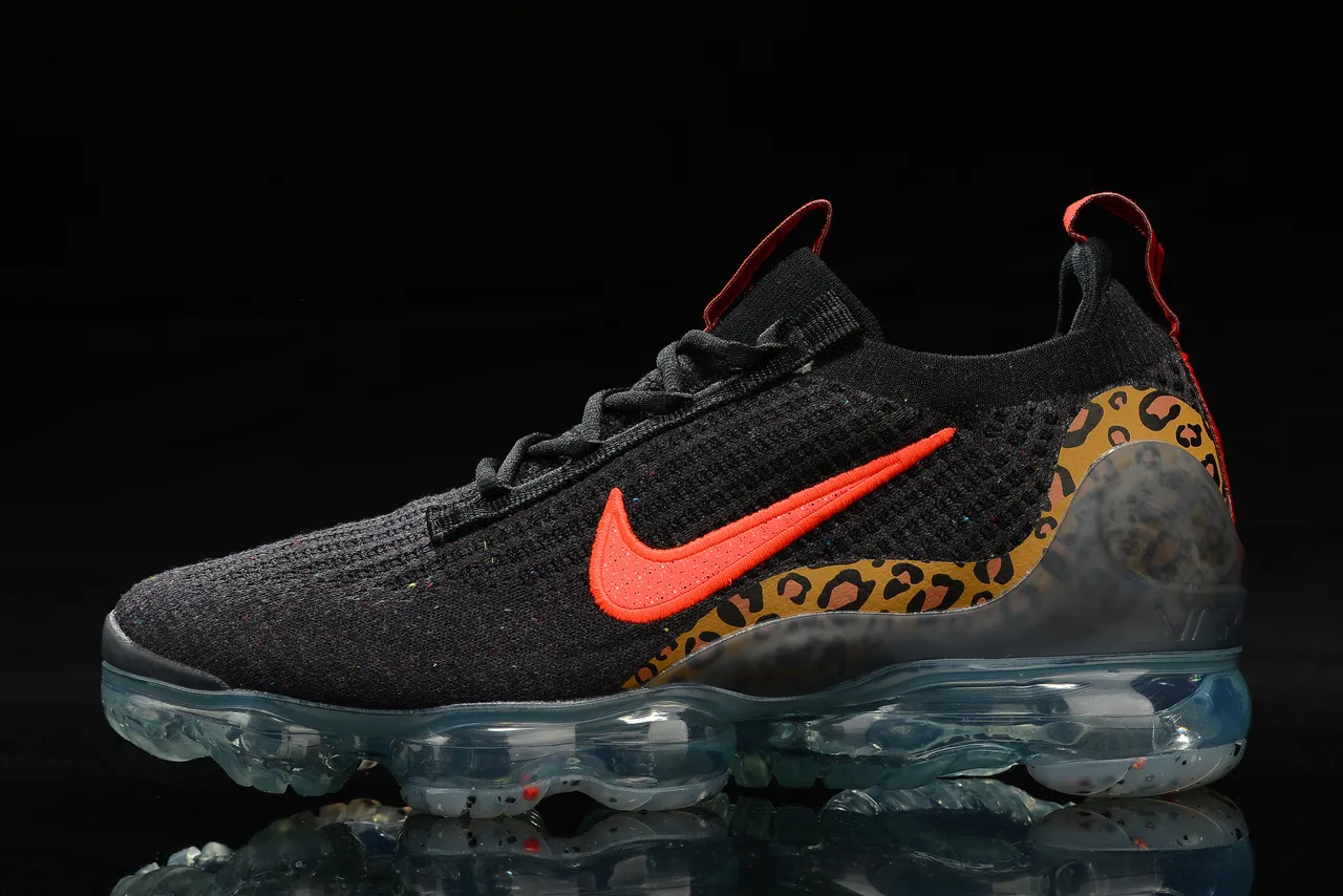 Nike Air VaporMax Flyknit Leopard Print Lifestyle Sneakers 5