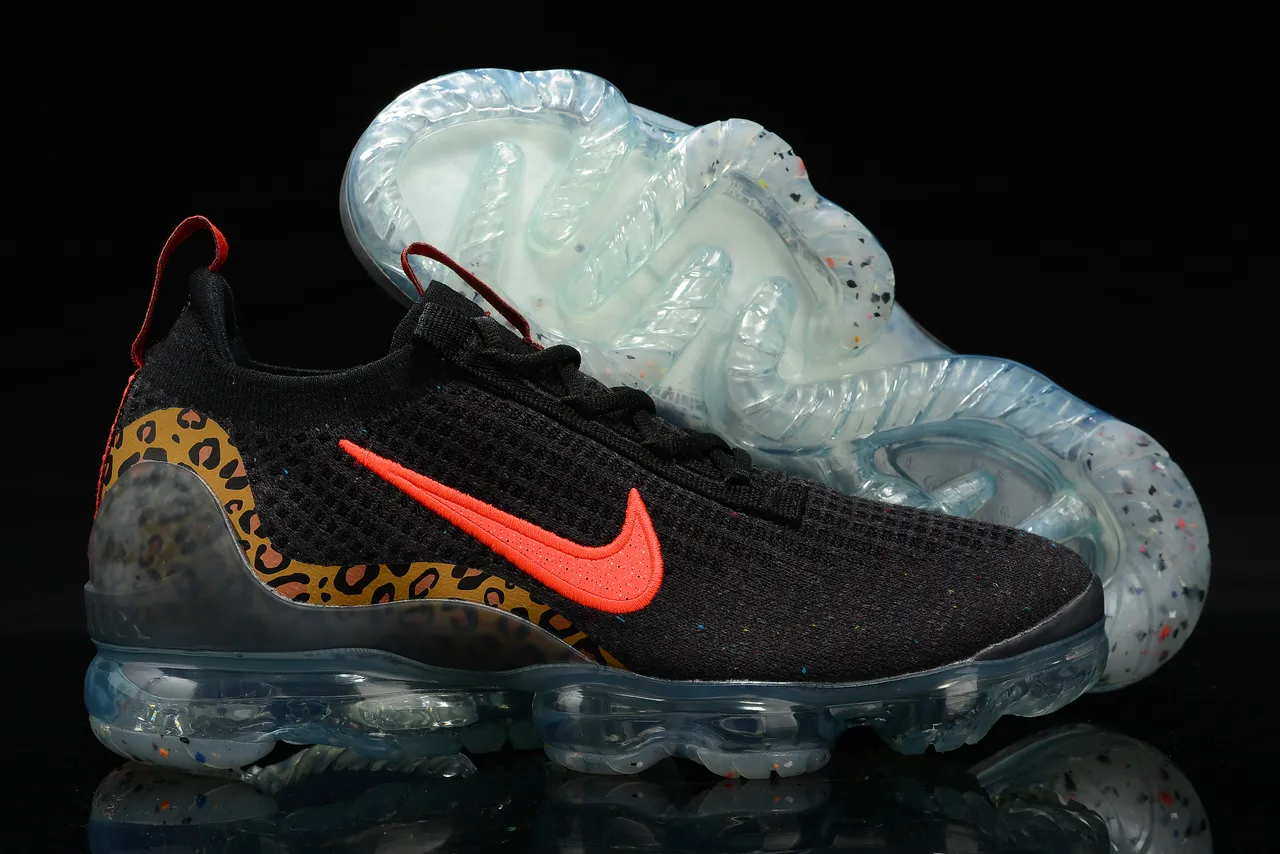 Nike Air VaporMax Flyknit Leopard Print Lifestyle Sneakers 7