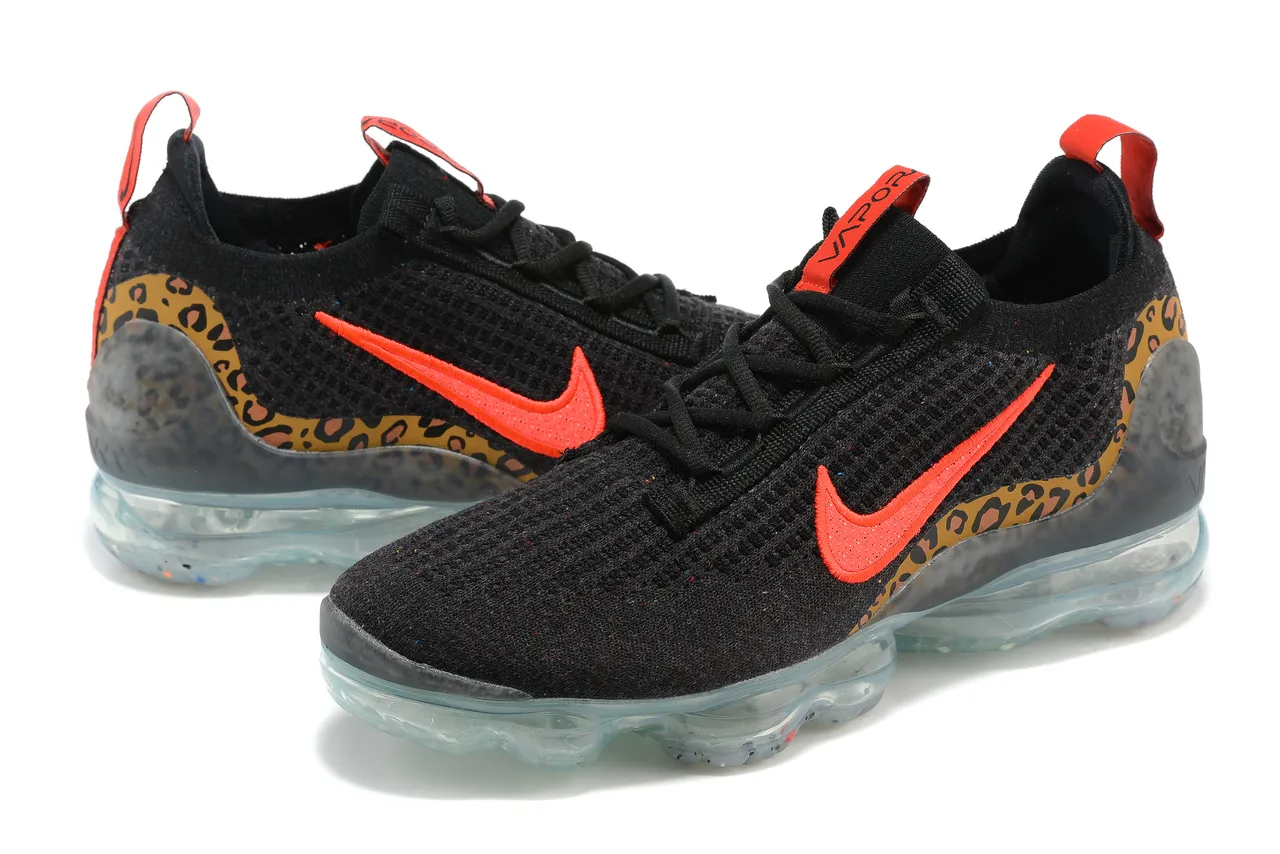 Nike Air VaporMax Flyknit Leopard Print Lifestyle Sneakers 13
