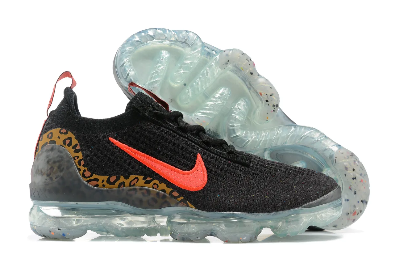 Nike Air VaporMax Flyknit Leopard Print Lifestyle Sneakers 14