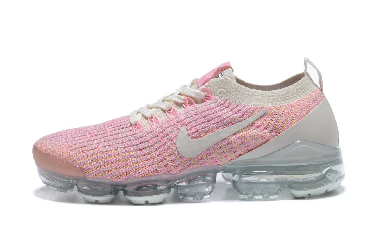 Nike Air VaporMax Flyknit Pink Peach Gradient Lifestyle Sneakers 8