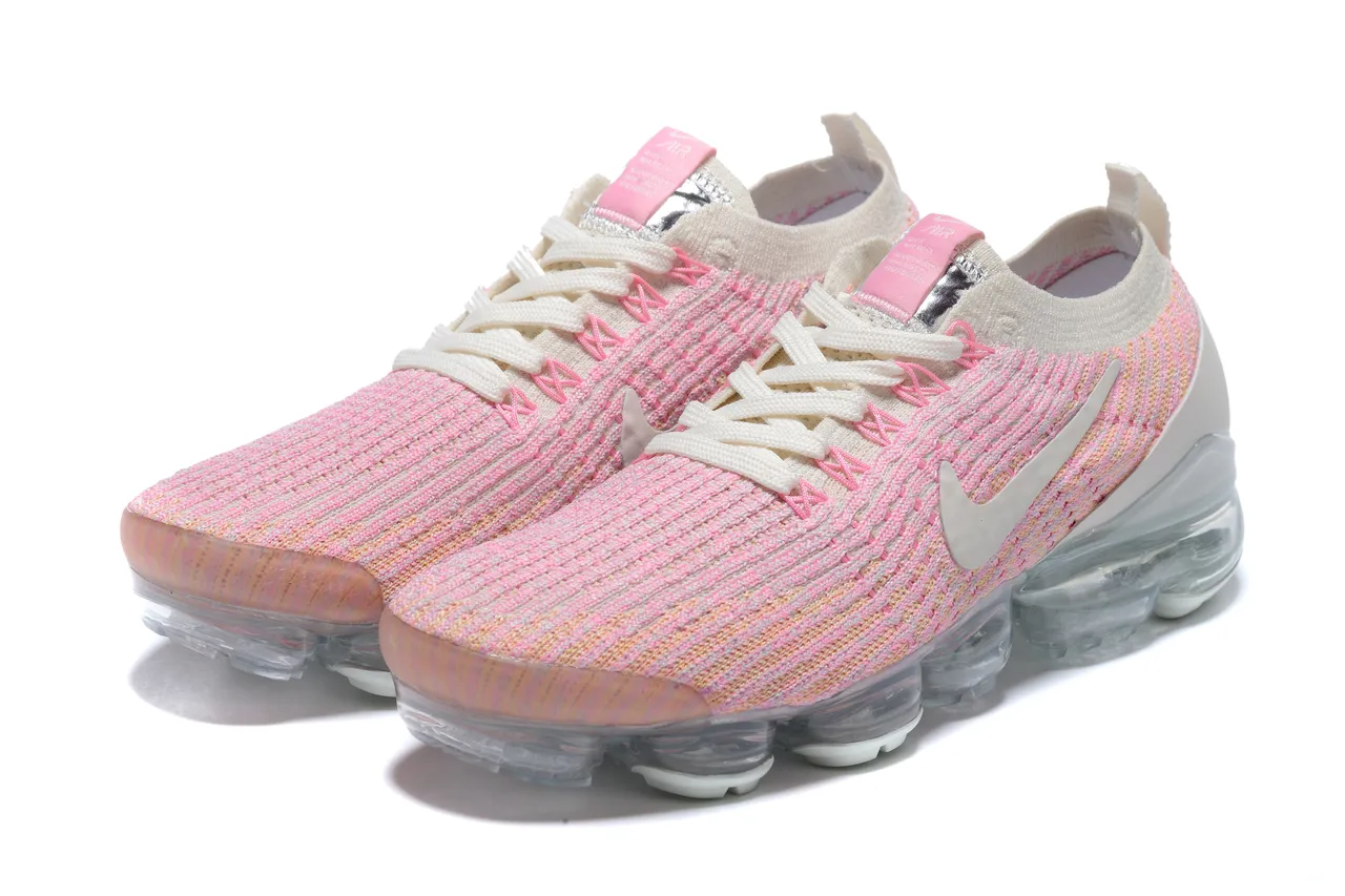Nike Air VaporMax Flyknit Pink Peach Gradient Lifestyle Sneakers 9