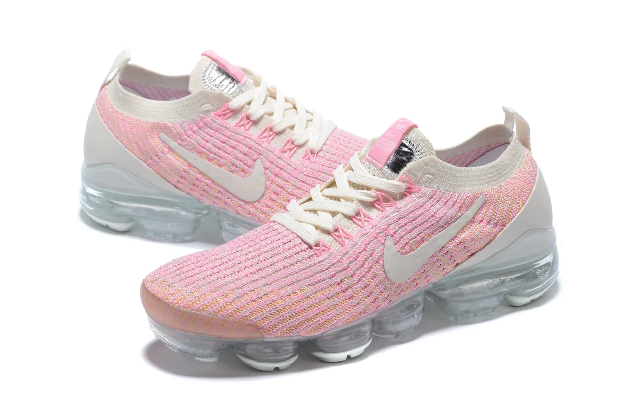 Nike Air VaporMax Flyknit Pink Peach Gradient Lifestyle Sneakers 12