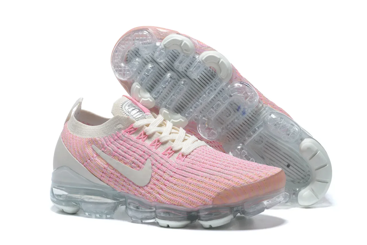 Nike Air VaporMax Flyknit Pink Peach Gradient Lifestyle Sneakers 13