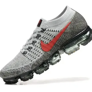 耐克 Air VaporMax Heather Gray Red 生活方式运动鞋