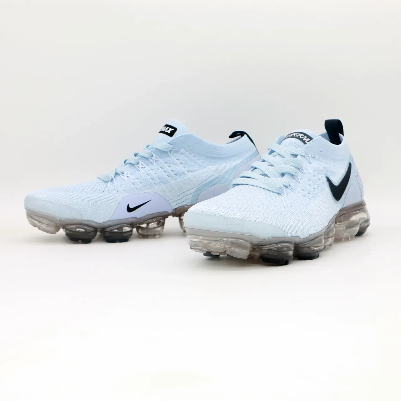 Nike Air VaporMax Sneakers Lifestyle Bleu Clair Flyknit 4