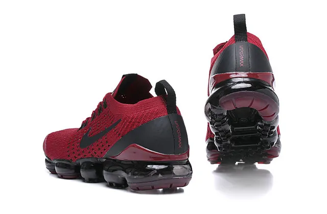 Nike Air VaporMax Vermelho e Preto Tênis de corrida 3