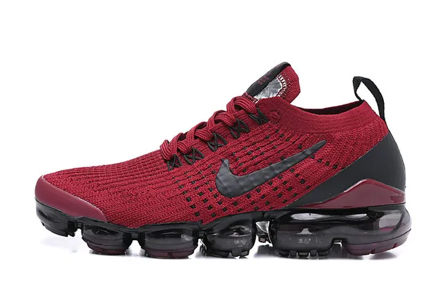 Nike Air VaporMax Vermelho e Preto Tênis de corrida 8