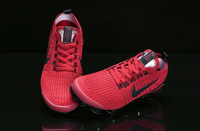 Nike Air VaporMax Vermelho e Preto Tênis de corrida 10