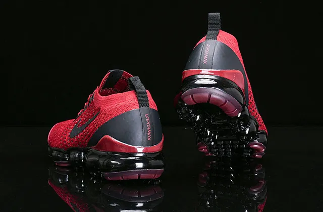 Nike Air VaporMax Vermelho e Preto Tênis de corrida 11