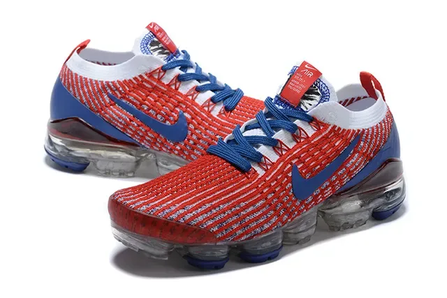 Nike Air VaporMax Chaussures de course Rouge Bleu Blanc 4