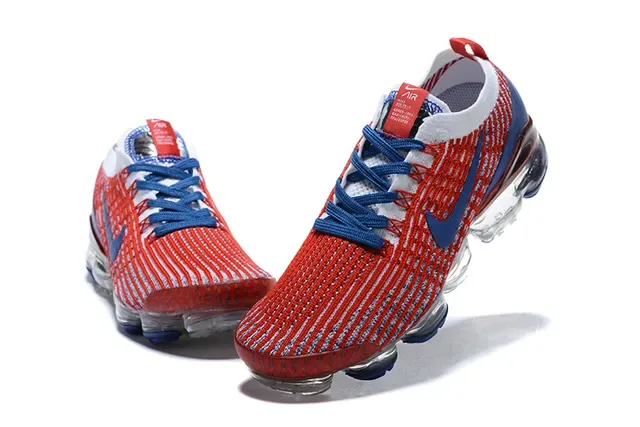Nike Air VaporMax Chaussures de course Rouge Bleu Blanc 6