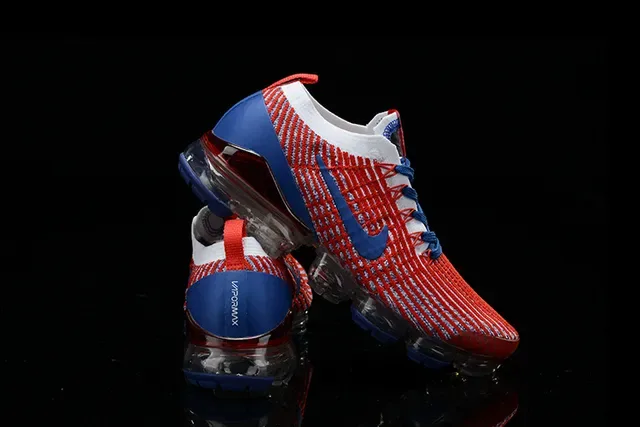 Nike Air VaporMax Chaussures de course Rouge Bleu Blanc 11