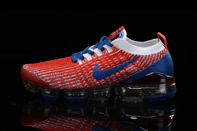Nike Air VaporMax Chaussures de course Rouge Bleu Blanc 15