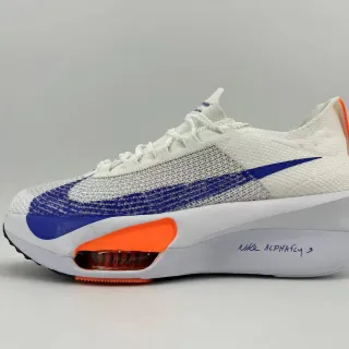 Nike Air Zoom Alphafly 3 Chaussures de course Blancs Bleu Royal Orange