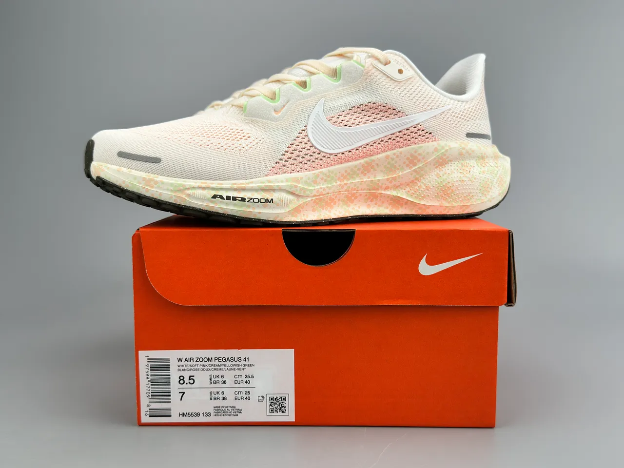 Nike Air Zoom Pegasus Beige Rose Tige en Malla Ingénieril Semelle intermédiaire tachetée Chaussures de course 2