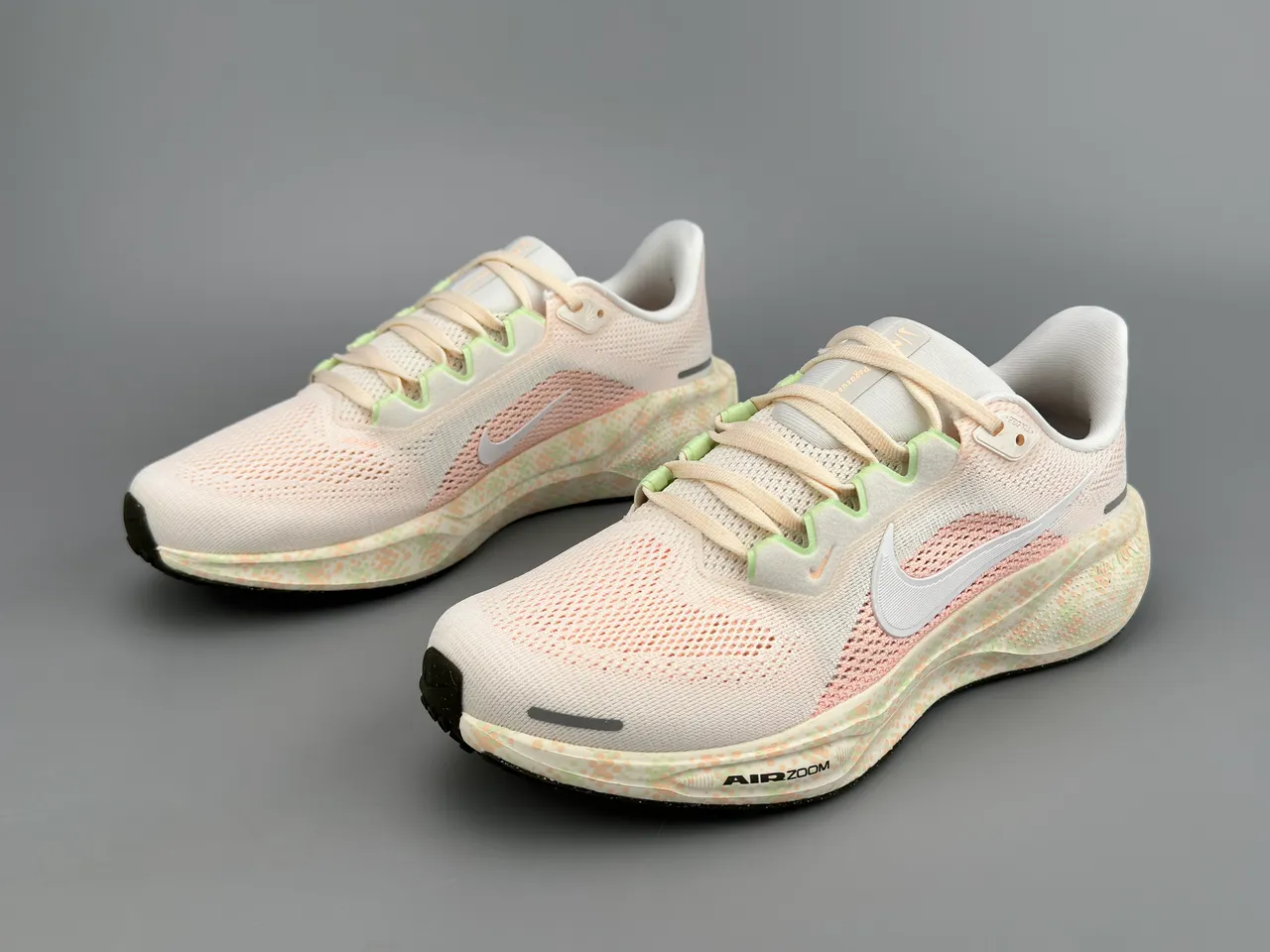 Nike Air Zoom Pegasus Beige Rose Tige en Malla Ingénieril Semelle intermédiaire tachetée Chaussures de course 7