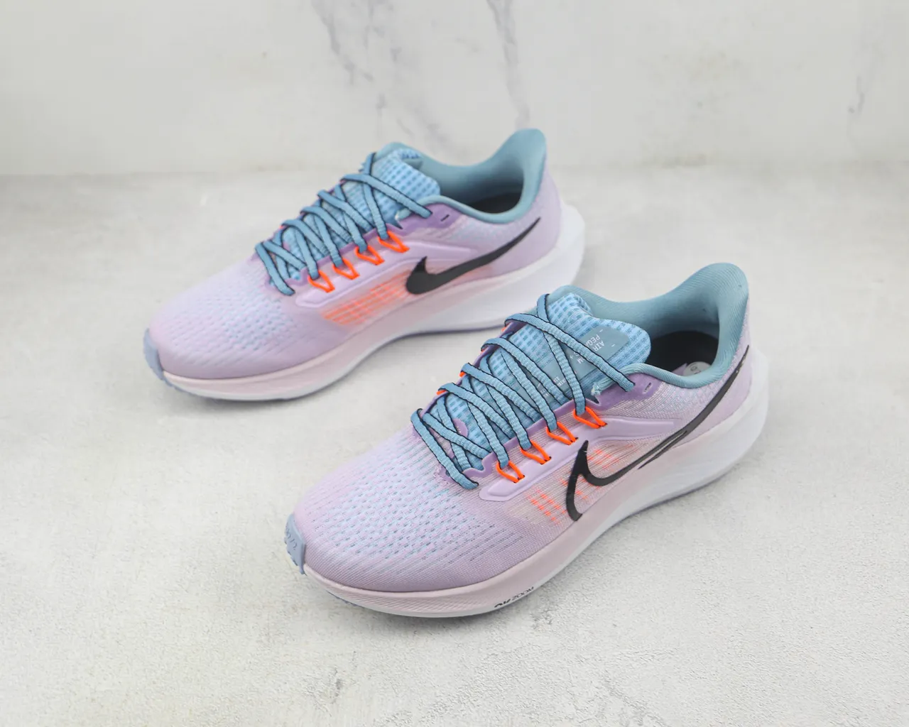 Nike Air Zoom Pegasus Chaussures de course Lavande Bleu Orange 4