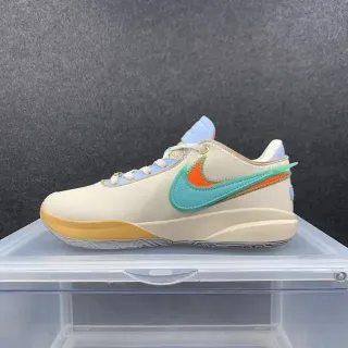 Nike क्रीम बहुरंगी परतदार Swoosh Low-Top जीवनशैली जूते