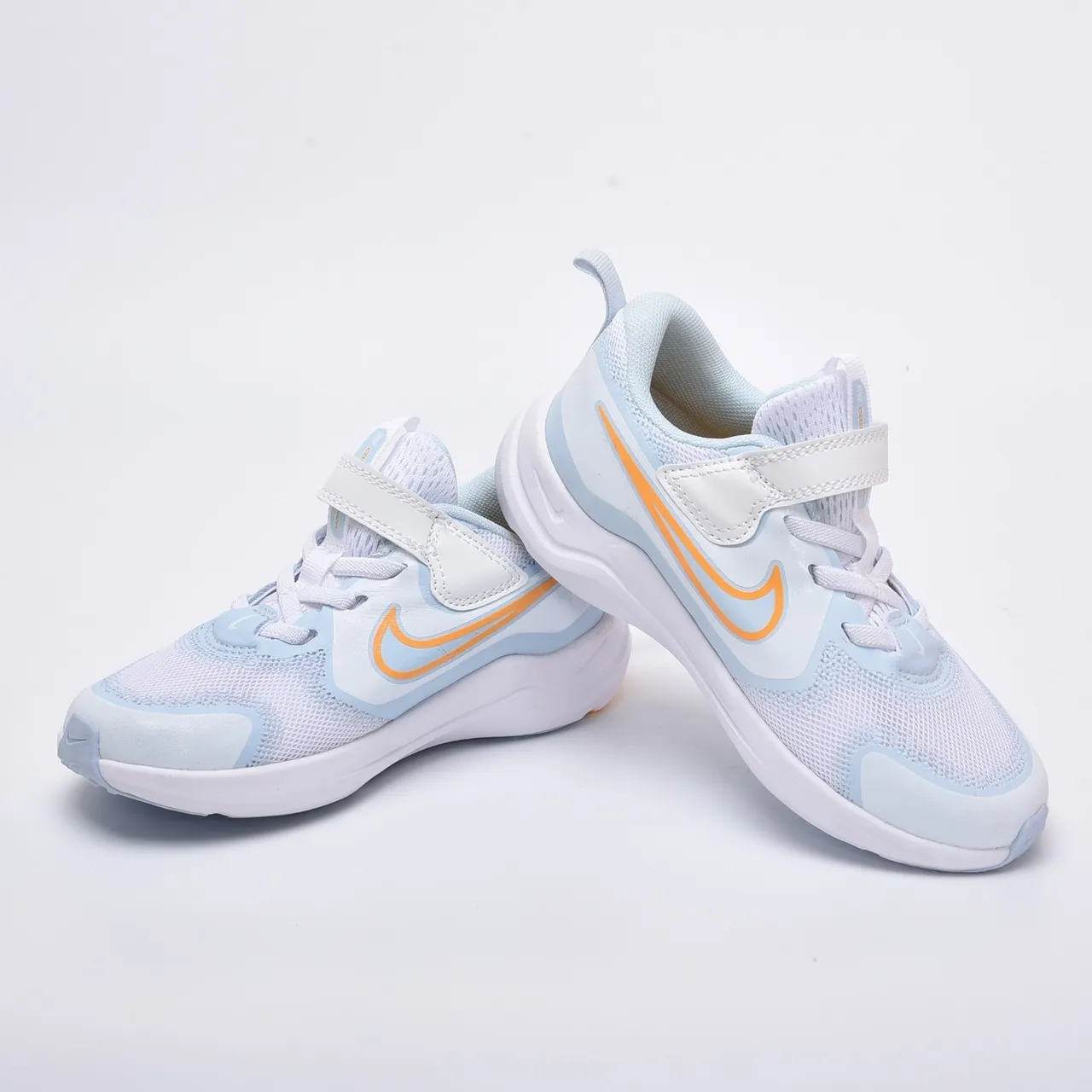 Nike Beige Yellow Low-Top Mesh Upper Running Shoes 9