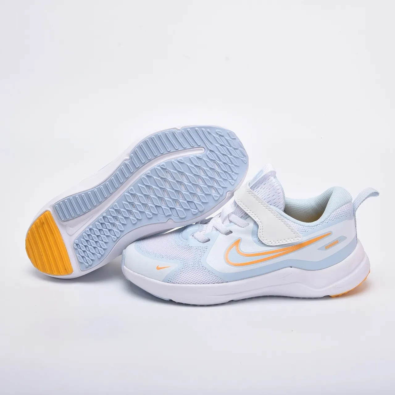 Nike Beige Yellow Low-Top Mesh Upper Running Shoes 10