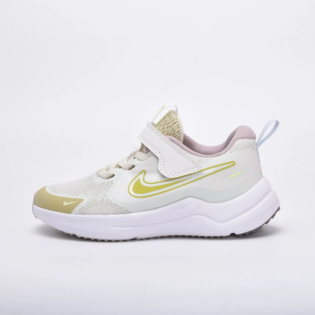 Nike Beige Yellow Low-Top Mesh Upper Running Shoes 21