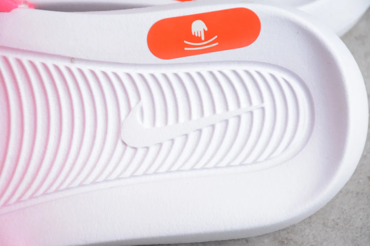 Nike Benassi JDI Pink and White Slippers 2