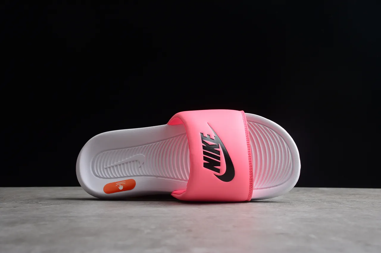 Nike Benassi JDI Pink and White Slippers 9