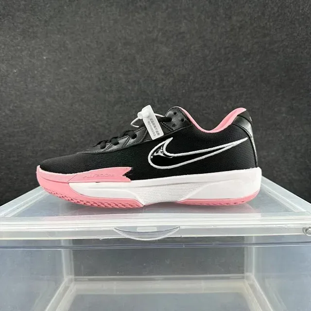 Nike Black and Pink Mesh Upper Lifestyle Sneakers 2