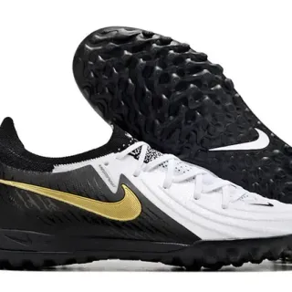 Nike Zapatos de Fútbol Turf Low-Cut con Upper Sintético y de Punto en color Negro y Oro