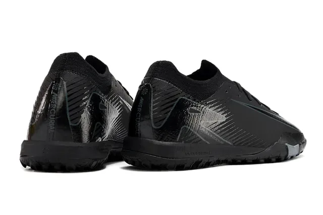 Nike Preto Cinza Baixo Corte Malha Superior Sola Moldada Quadrada Sapatos de Futebol para Gramado 5