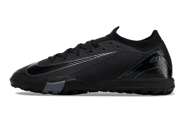 Nike Preto Cinza Baixo Corte Malha Superior Sola Moldada Quadrada Sapatos de Futebol para Gramado 7