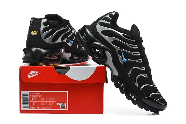 Nike Black Green Dual Air Cushioning Gradient Overlays Lifestyle Sneakers 2