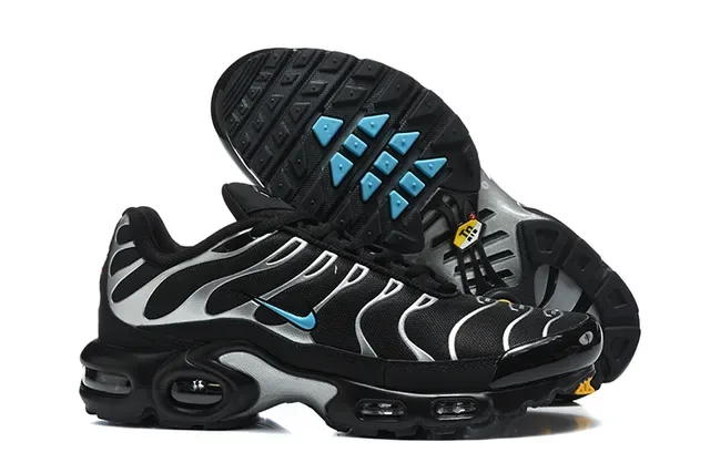 Nike Black Green Dual Air Cushioning Gradient Overlays Lifestyle Sneakers 7