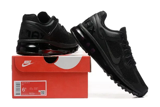 Nike Black Monochrome Mesh And Synthetic Overlay Upper Sneakers 8