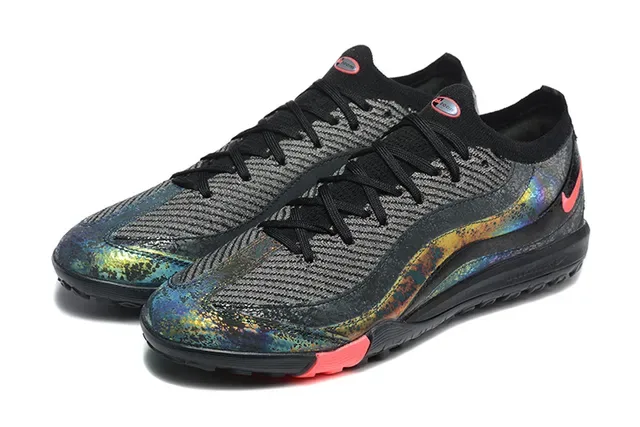 Nike Black Multicolor Knit Upper Iridescent Overlay Sneakers 8