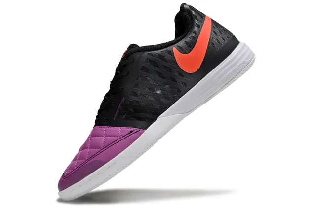 Nike Noir Violet Maille Fusionnée Supérieure Matelassée Synthétique Capuchon des Doigts Chaussures de Football Indoor 3