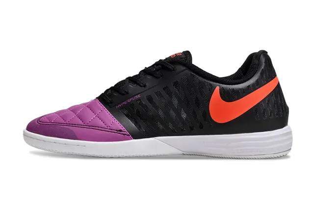 Nike Noir Violet Maille Fusionnée Supérieure Matelassée Synthétique Capuchon des Doigts Chaussures de Football Indoor 8